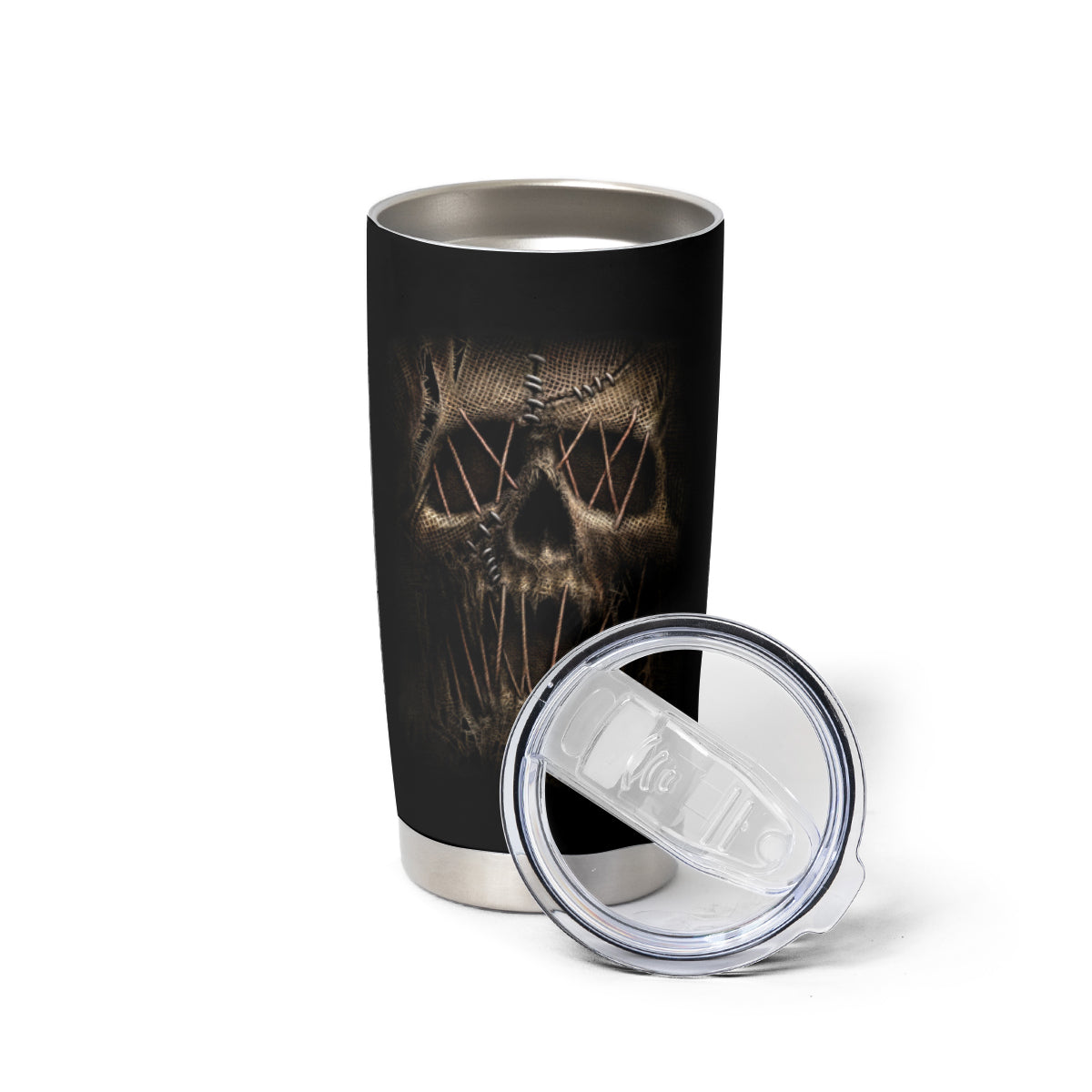 Skull Tumbler Cup Mummy Face Inside - Wonder Print Shop