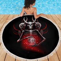 Skull Beach Blanket Prayer Skull - Wonder Print Shop