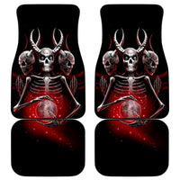 Skull Car Mats Prayer Skull - Wonder Print Shop