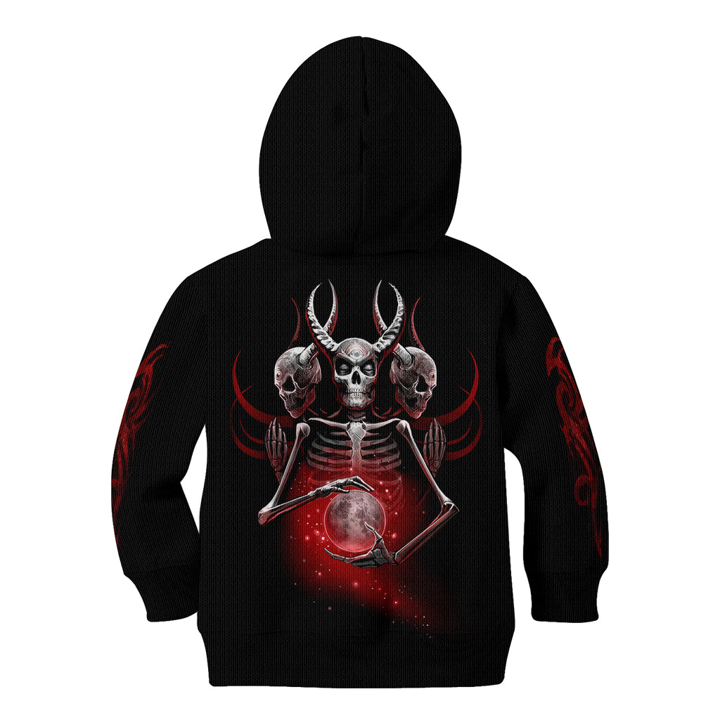 Skull Kid Hoodie Prayer Skull - Wonder Print Shop