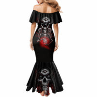 Skull Mermaid Dress Prayer Skull - Wonder Print Shop