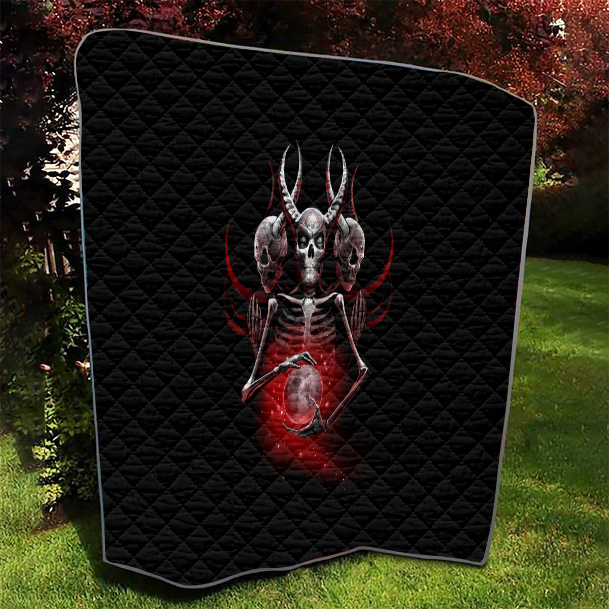 Skull Quilt Prayer Skull - Wonder Print Shop