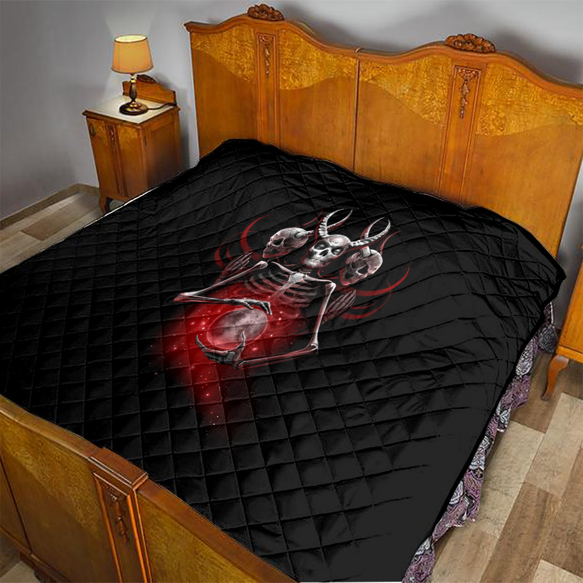 Skull Quilt Prayer Skull - Wonder Print Shop