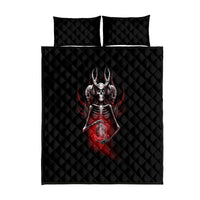 Skull Quilt Bed Set Prayer Skull - Wonder Print Shop