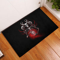 Skull Rubber Doormat Prayer Skull - Wonder Print Shop