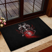 Skull Rubber Doormat Prayer Skull - Wonder Print Shop