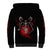Skull Sherpa Hoodie Prayer Skull - Wonder Print Shop
