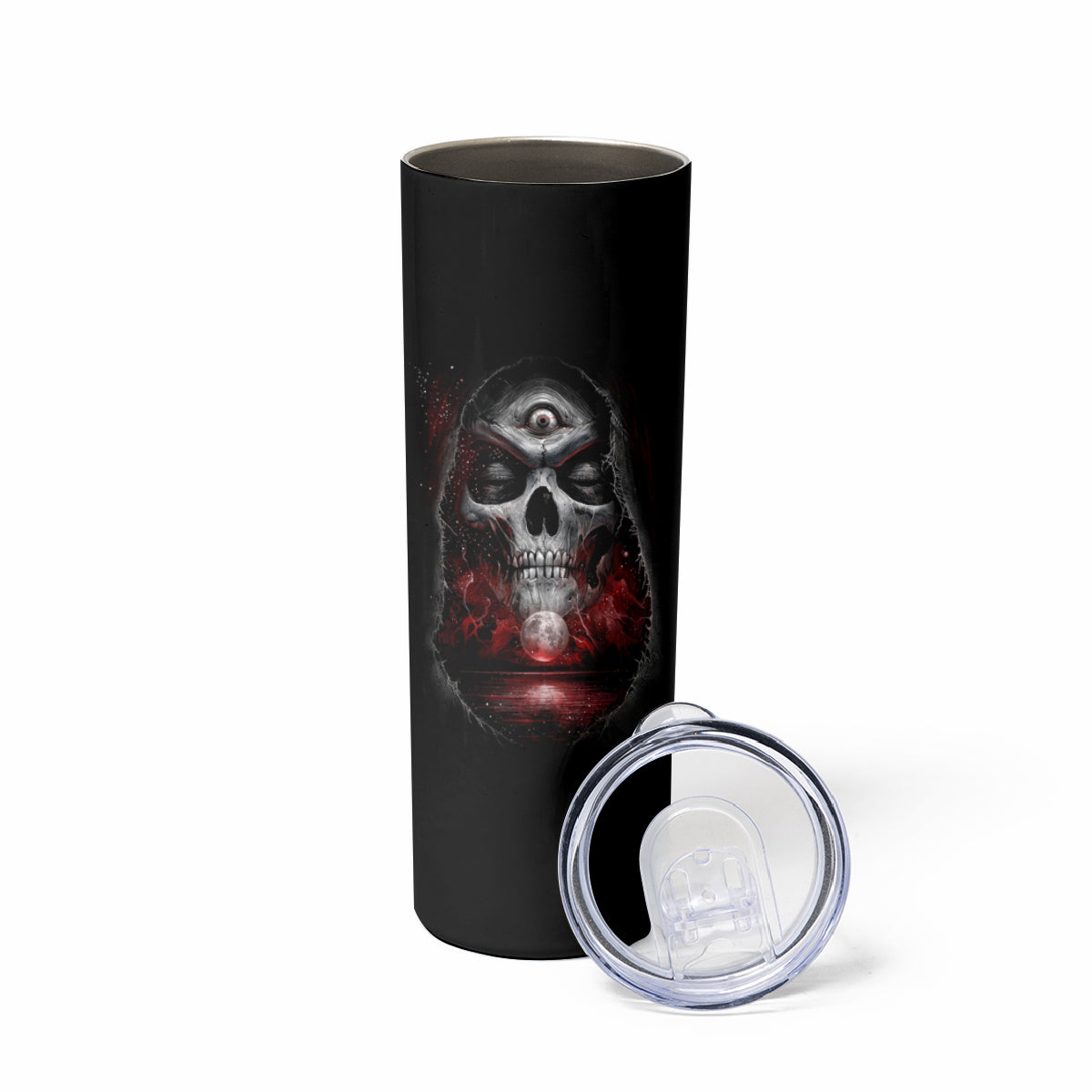 Skull Skinny Tumbler Prayer Skull - Wonder Print Shop