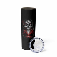 Skull Skinny Tumbler Prayer Skull - Wonder Print Shop