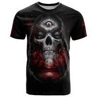 Skull T Shirt Prayer Skull - Wonder Print Shop