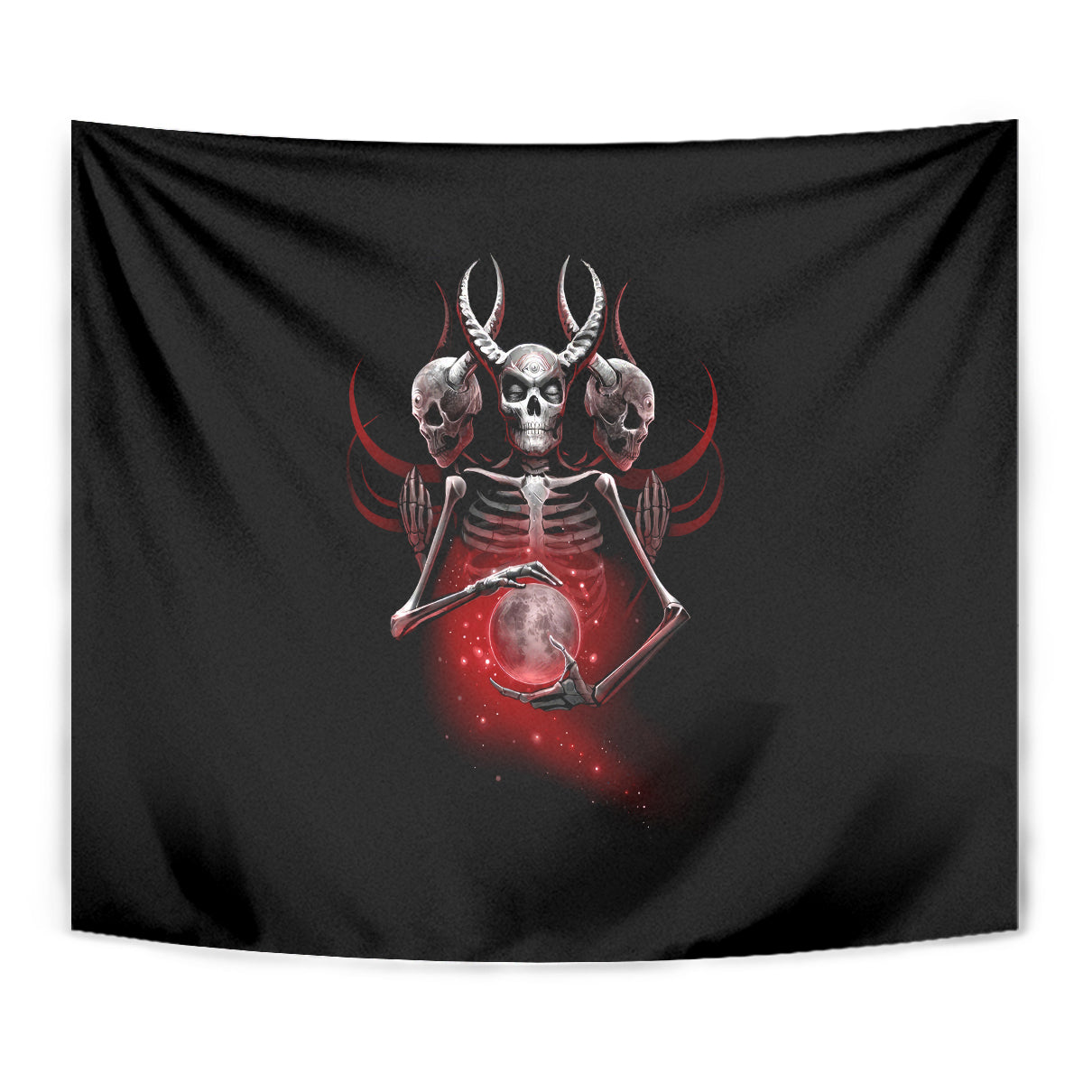 Skull Tapestry Prayer Skull - Wonder Print Shop