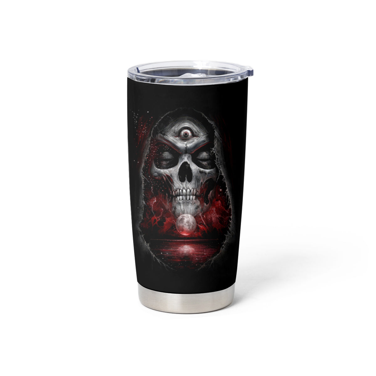 Skull Tumbler Cup Prayer Skull - Wonder Print Shop