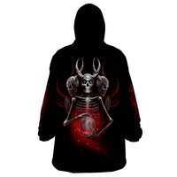 Skull Wearable Blanket Hoodie Prayer Skull - Wonder Print Shop