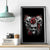 Skull Canvas Wall Art Three Skull No See Evil Rose - Wonder Print Shop