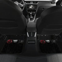Skull Car Mats Three Skull No See Evil Rose - Wonder Print Shop