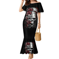 Skull Mermaid Dress Three Skull No See Evil Rose - Wonder Print Shop