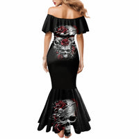 Skull Mermaid Dress Three Skull No See Evil Rose - Wonder Print Shop