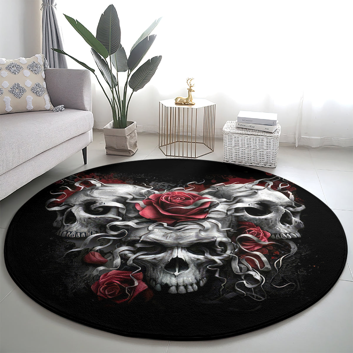 skull-round-carpet-three-skull-no-see-evil-rose