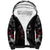 Skull Sherpa Hoodie Three Skull No See Evil Rose - Wonder Print Shop