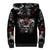 Skull Sherpa Hoodie Three Skull No See Evil Rose - Wonder Print Shop