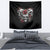 Skull Tapestry Three Skull No See Evil Rose - Wonder Print Shop