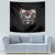 Skull Tapestry Three Skull No See Evil Rose - Wonder Print Shop