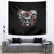 Skull Tapestry Three Skull No See Evil Rose - Wonder Print Shop