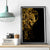 Skull Canvas Wall Art Golden Warrior Royal - Wonder Print Shop