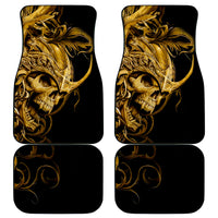 Skull Car Mats Golden Warrior Royal - Wonder Print Shop