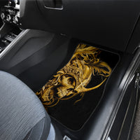 Skull Car Mats Golden Warrior Royal - Wonder Print Shop