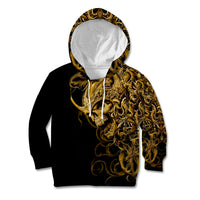 Skull Kid Hoodie Golden Warrior Royal - Wonder Print Shop