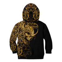 Skull Kid Hoodie Golden Warrior Royal - Wonder Print Shop