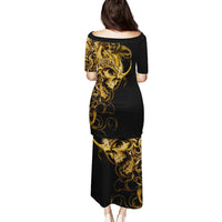 Skull Puletasi Golden Warrior Royal - Wonder Print Shop