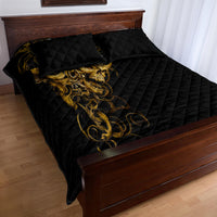 Skull Quilt Bed Set Golden Warrior Royal - Wonder Print Shop