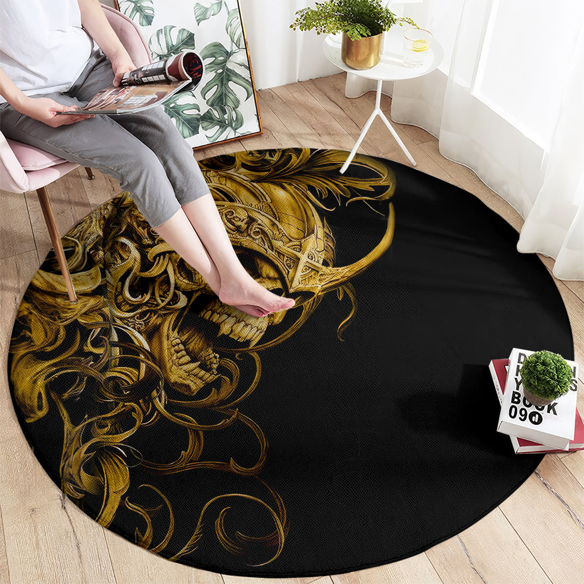 skull-round-carpet-golden-warrior-royal