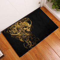 Skull Rubber Doormat Golden Warrior Royal - Wonder Print Shop