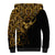 Skull Sherpa Hoodie Golden Warrior Royal - Wonder Print Shop
