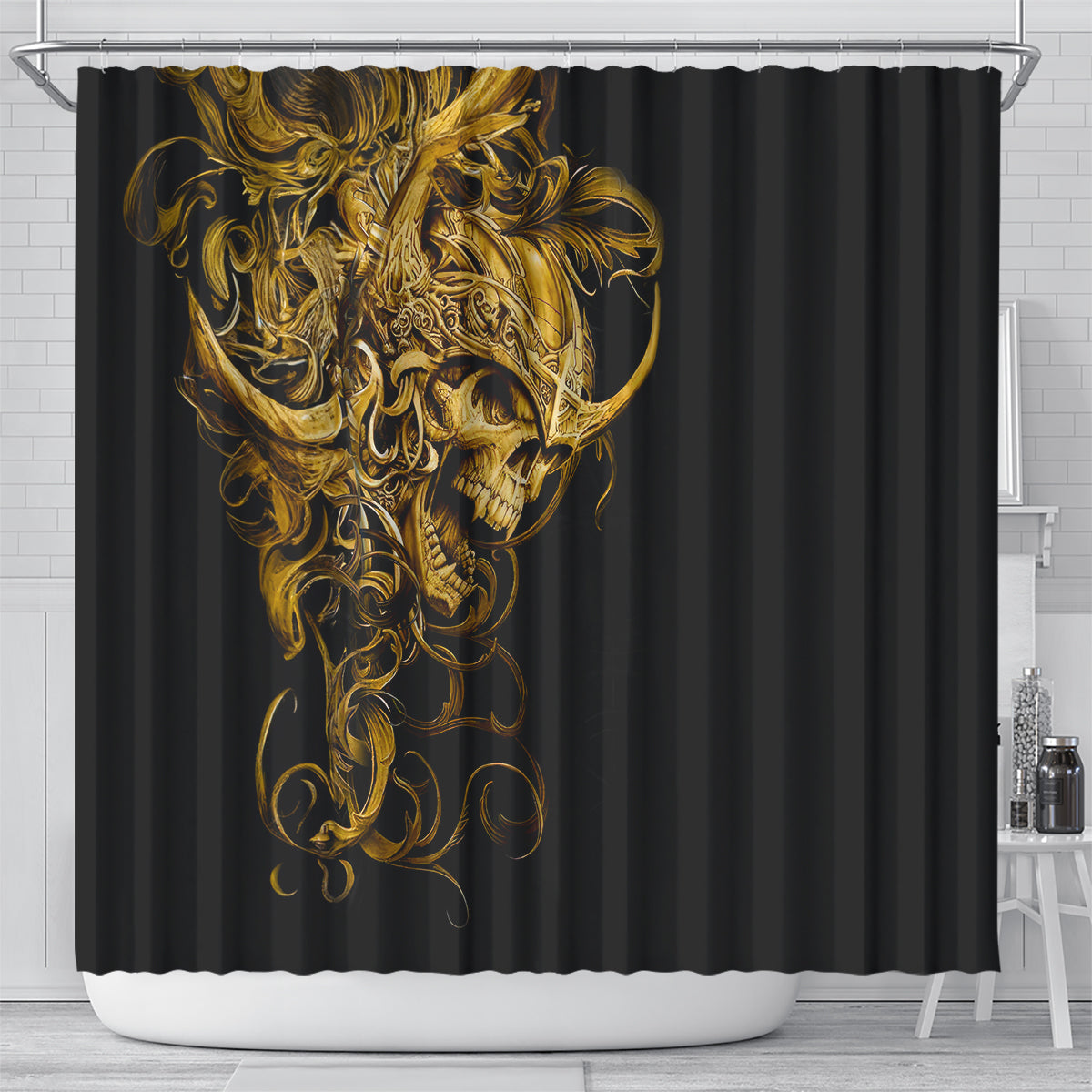 skull-shower-curtain-golden-warrior-royal