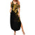Skull Summer Maxi Dress Golden Warrior Royal - Wonder Print Shop