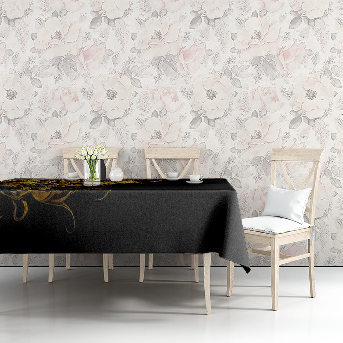Skull Tablecloth Golden Warrior Royal - Wonder Print Shop