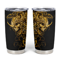 Skull Tumbler Cup Golden Warrior Royal - Wonder Print Shop