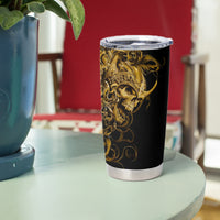 Skull Tumbler Cup Golden Warrior Royal - Wonder Print Shop