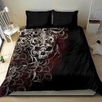 Skull Bedding Set Silver Warrior Royal - Wonder Print Shop