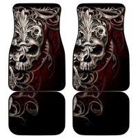 Skull Car Mats Silver Warrior Royal - Wonder Print Shop