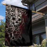 Skull Garden Flag Silver Warrior Royal - Wonder Print Shop