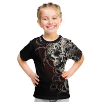 Skull Kid T Shirt Silver Warrior Royal - Wonder Print Shop
