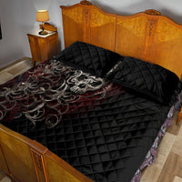 Skull Quilt Bed Set Silver Warrior Royal - Wonder Print Shop