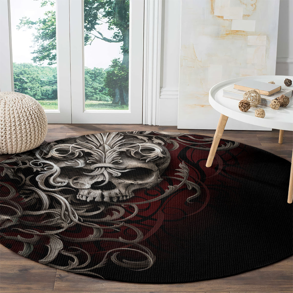 skull-round-carpet-silver-warrior-royal