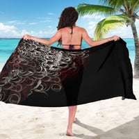 Skull Sarong Silver Warrior Royal - Wonder Print Shop