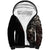 Skull Sherpa Hoodie Silver Warrior Royal - Wonder Print Shop